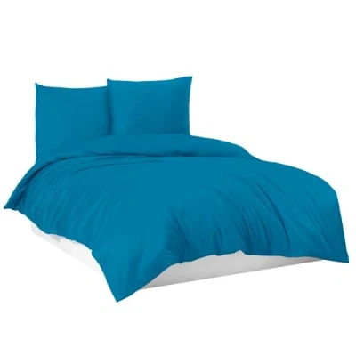 Afbeelding van Beddengoed, bedgarnituur, dekbedovertrek, 100% katoen, 135x200, 155x220, 200x200, 200x220. Kleur: blauw. Afmetingen: 200 x 220 cm