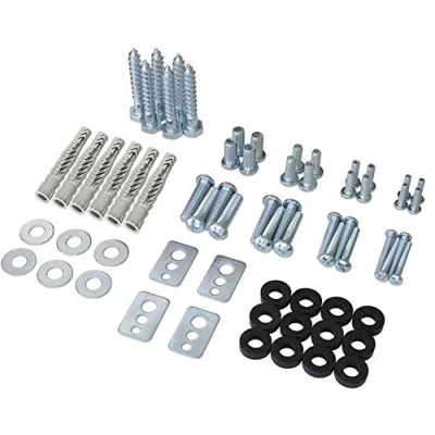 Afbeelding van RICOO TV muurbeugel VESA schroeven set SPZ0200 F beugel televisie tot max. 100 kg met UX10 pluggen van Fischer® voor massief betonnen muren, houtschroeven, assortiment M4 M5 M6 M8 66 onderdelen