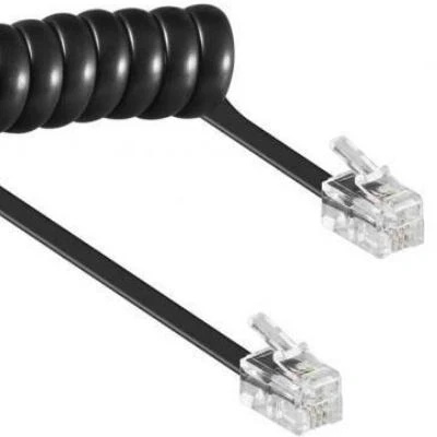 Afbeelding van 2 m Telefoonhoorn kabel RJ10