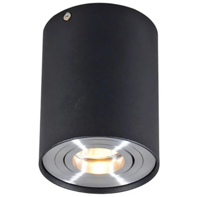 Afbeelding van QAZQA Smart opbouwspot zwart met staal incl. WiFi GU10 Rondoo up