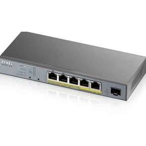 Afbeelding van Schakelaar ZyXEL GS1350 6HP EU0101F 5 Gb 60W 6 Poorten Grijs