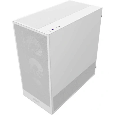 Afbeelding van NZXT H5 Flow RGB Compact ATX Mid Tower PC Gaming Case Hoge Luchtstroom F360 Core Fan Inbegrepen 360mm Voorkant &amp; 240mm Bovenkant Radiator Ondersteuning Gehard Glas Wit