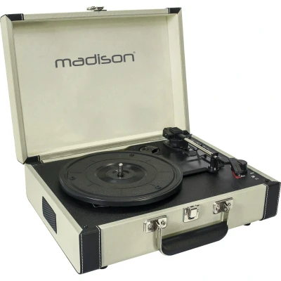 Afbeelding van Madison MAD RETROCASE CR Vintage draaitafelkoffer met bluetooth usb sd &amp; rec functie