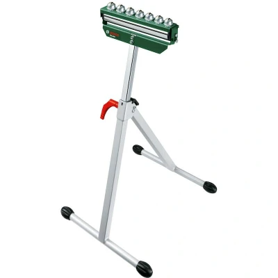 Afbeelding van Bosch Home and Garden PTA 1000 Roller Stand 0603B05100 Schraag RVS Opklapbaar, In hoogte verstelbaar 100 kg (b x h d) 79.1 47.1 11.3 cm 6.2 1 stuk(s)