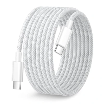 Afbeelding van iPhone 15 16 Oplaadkabel 3M, 60W USB C naar Kabel 3M Nylon Lange Type Snel Opladen voor Pro Max/Plus/15/16, iPad Pro/Air, MacBook
