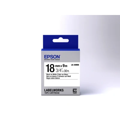 Afbeelding van Epson LK 5WBN labelprinter tape