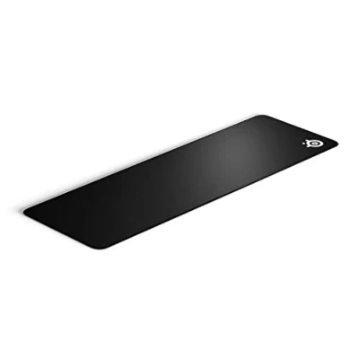 Afbeelding van SteelSeries QcK Edge stoffen gaming muismat gestikte randen die niet rafelen maximale controle grootte XL