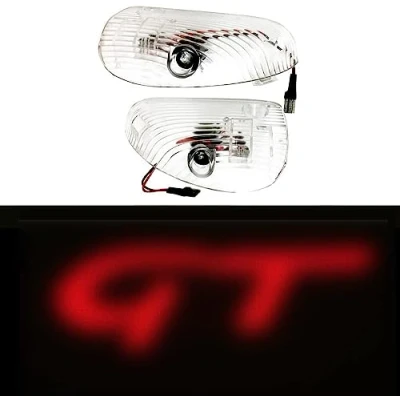 Afbeelding van 2 stks Auto Deur Lichten Welkom Logo Ghost Shadow Definition Decoratie LED Deuren Ingang 3D Embleem Lamp (voor alfa),F¨¹r Rot