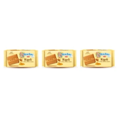 Afbeelding van 12x Mulino Bianco koekjes met honing Rigoli 400g cake boterkoekjes brioche