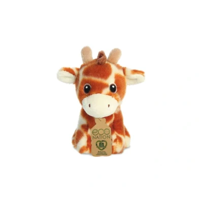 Afbeelding van Eco Nation Pluchen Knuffel Mini Giraffe 13 cm
