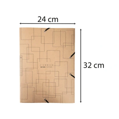 Afbeelding van Elastomap Exacompta Eterneco A4 3 kleppen 400gr 2 dessigns