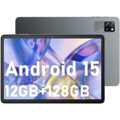 Afbeelding van Blackview Tab60 WiFi Tablet Android 15, Taclite met 12 GB + 128 (2 TB TF), Octa Core, 6, 10 inch 5100 mAh 8 MP 5 Widevine L1 GMS, BT5.2 (grijs)