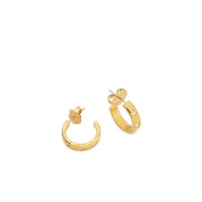 Afbeelding van Kate Spade New York SET IN STONE Huggies, Clear/Gold