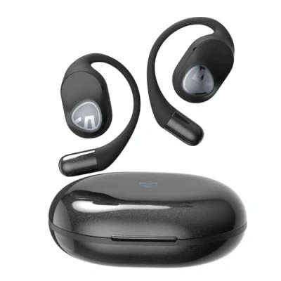Afbeelding van SoundPEATS GoFree2 Bluetooth V5.3 Stereo oordopjes met basversterking, 35 uur sportoortelefoon oorhaken, IPX5 waterdichte headsets voor work outs, stabiel comfort, app EQ