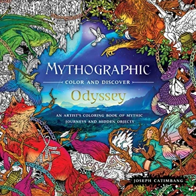 Afbeelding van Mythographic Color and Discover Odyssey An Artist&#039;s Coloring Book of Mythic Journeys Hidden Objects