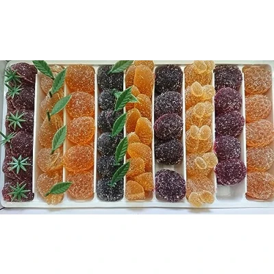 Afbeelding van vruchtengelei 1 kg,Vruchtenpasta&#039;s,smaken (aardbei, peer, zwarte kers, ananas, framboos, abrikoos, sinaasappel, mango, bes), glutenvrij, geen conserveringsmiddelen, kleurstoffen en kunstmatige smaakstoffen.