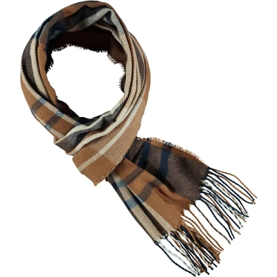 Afbeelding van Sarlini Langwerpige Unisex Sjaal Multi Camel