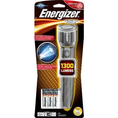 Afbeelding van Energizer Vision HD Metal 6 AA Zaklamp werkt op batterijen LED Groot bereik 1500 lm 15 h 479 g