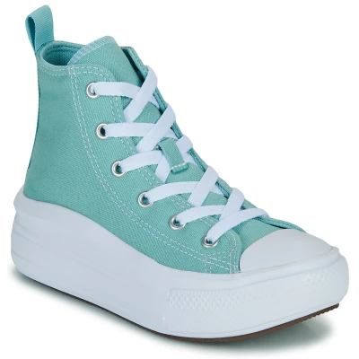 Afbeelding van Converse Chuck Taylor ALL STAR MOVE Unisex Sneakers hoog voor kinderen, Maat: 34, Vernal pool/white/black Textiel