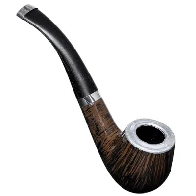Afbeelding van W WIDMANN MILANO Party Fashion 8626P Kostuumjurk, 14,5 cm, bruin en zwart, dummy, tabakspijp, detectivekostuum, carnaval, themafeest, St. Patrick&#039;s Day