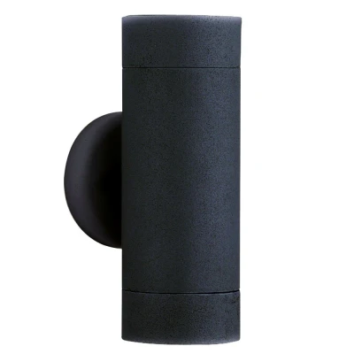 Afbeelding van Searchlight Zwarte wandspot Splot Up Down 16cm 6009 2BK LED