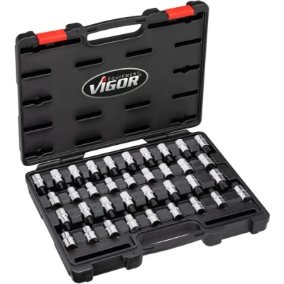 Afbeelding van Vigor V2496 Dopsleutelset Metrisch 1/2 (12.5 mm) 36 delig