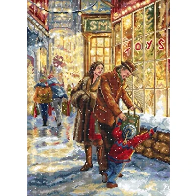Afbeelding van LetiStitch kruissteekset LETI 943 kerstwacht