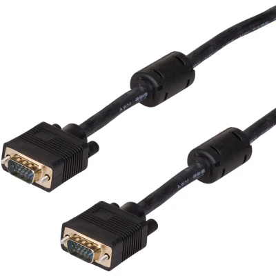 Afbeelding van Akyga AK AV 09 VGA Monitor Verbindungkabel 2x S mit ferritfilter 15m schwarz kabel (D Sub) Zwart