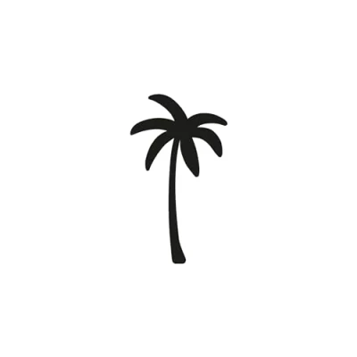 Afbeelding van Inkster® kleine palmboomtattoo tijdelijke tattoo met EU cosmetisch certificaat het origineel waterdicht + veganistisch Revolutionaire van 2 weken