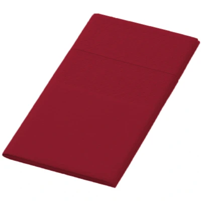 Afbeelding van Servetten tissue 33cm 3 laags bordeaux 1/8 vouw