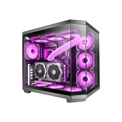 Afbeelding van Mars Gaming MC 3TCORE Mid tower Tempered Glass Zwart