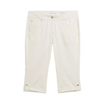 Afbeelding van TOM Tailor Capri Shorts, Dames, Maat: 40, Delicate champagne stripe