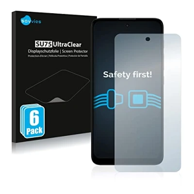 Afbeelding van Savvies Screenprotector voor Motorola Moto E40 Folie Beschermfolie transparant (6 Stuks)