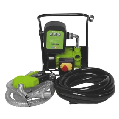 Afbeelding van Zipper ZI DOP600 Elektrische diesel en stookoliepomp 230 V 2400 l/h Met geaarde stekker, telwerk