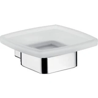 Afbeelding van Emco loft zeephouder kristalglas gesatineerd chroom 053000100