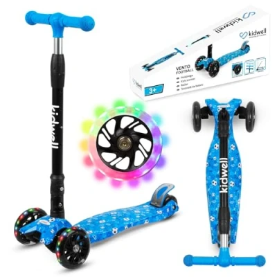 Afbeelding van COIL Kidwell, kinderstep, driewieler balansstep, kinderen 6 jaar, UNO voor vanaf 3 step kinderen, met led lichtgevende wielen, kinderstep (blauw)