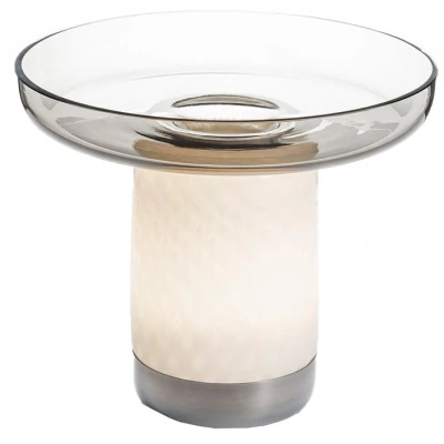 Afbeelding van Artemide Bontà tafellamp met schaal LED oplaadbaar grijs