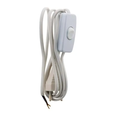 Afbeelding van Koord met schakelaar voor lampen, 1,5 m, wit Zenitech