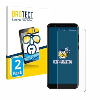 Afbeelding van BROTECT Screenprotector voor Huawei P smart 2018 Folie Beschermfolie transparant (2 Stuks)