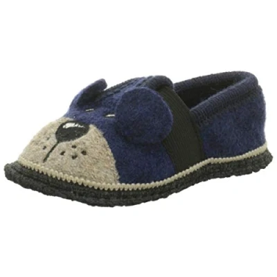 Afbeelding van Beck Unisex Teddy Lage pantoffels voor kinderen, Blauw donkerblauw 05, 30 EU
