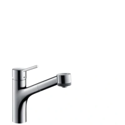 Afbeelding van hansgrohe Talis S Eengreeps keukenkraan (comfort hoogte 165 mm, met uittrekbare douche en slangbox), chroom