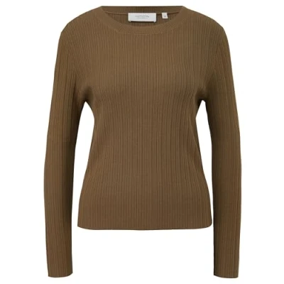 Afbeelding van comma casual identity Trui, Dames, Maat: 40, Guacamole