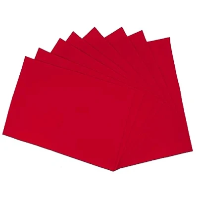 Afbeelding van Interdruk Felt Sheets DIY Textile Fabrics Craft 8x A4 Red