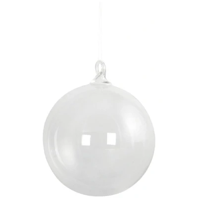 Afbeelding van Rayher hobby materialen DIY kerstballen 5 stuks transparant 14 cm