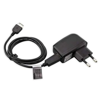 Afbeelding van caseroxx oplaadkabel voor mobiele telefoon Lader reislader Samsung GT E1190, hoogwaardige set bestaande uit 220V adapter en datakabel (flexibele, stabiele kabel in zwart)