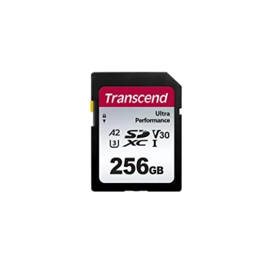 Afbeelding van Transcend TS64GSDC340S SDXC kaart 256 GB A1 Application Performance Class, A2 v30 Video Speed UHS Class 3 Schokbestendig,