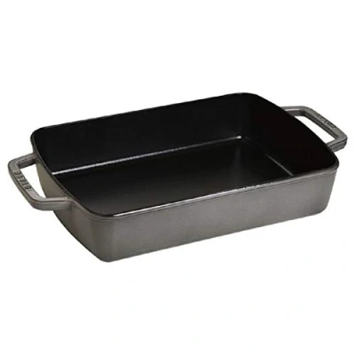 Afbeelding van Staub Auflaufform, Induktionsgeeignet, Gusseisen, Graphitgrau, 38.29 x 20 7 cm, 1 Einheiten
