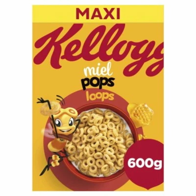 Afbeelding van 7x Kellogg&#039;s Honey Loops 600 gr