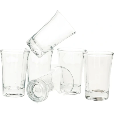 Afbeelding van Shotglaasjes/likeur glaasjes 6x st glas 40 ml borrelglazen Shotglazen