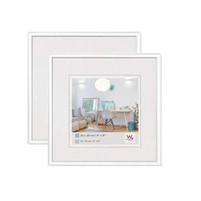 Afbeelding van walther design fotolijst wit 30 x cm double pack, New Lifestyle kunststof lijst KV330WD